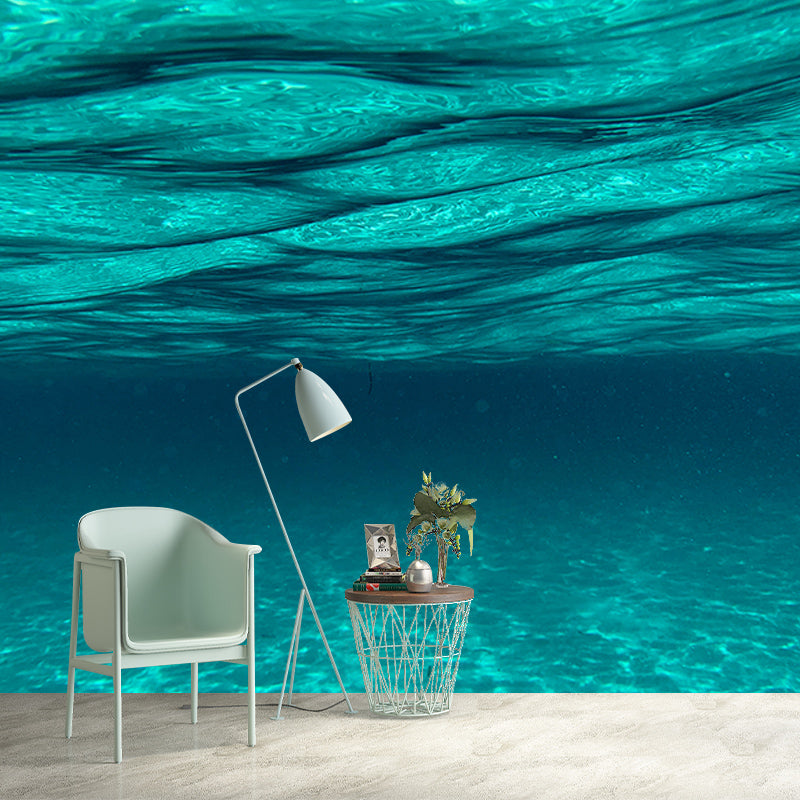 Environment Friendly Wall Mural Wallpaper Underwater Sitting Room Wall Mural