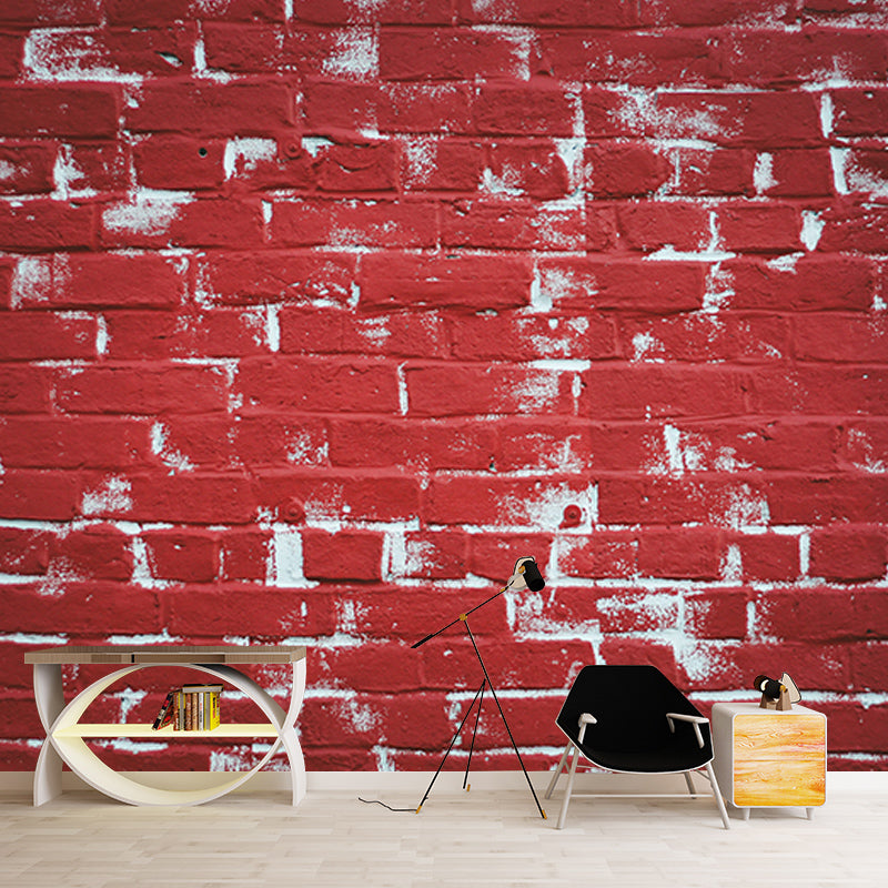 Brick Texture Photography Mildew Resistant Wallpaper Environmental Living Room Wall Mural