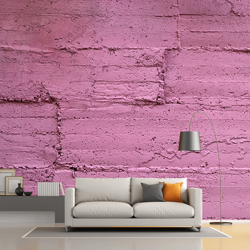 Wallpaper Photography Stain Resistant Brick Texture Living Room Wall Mural