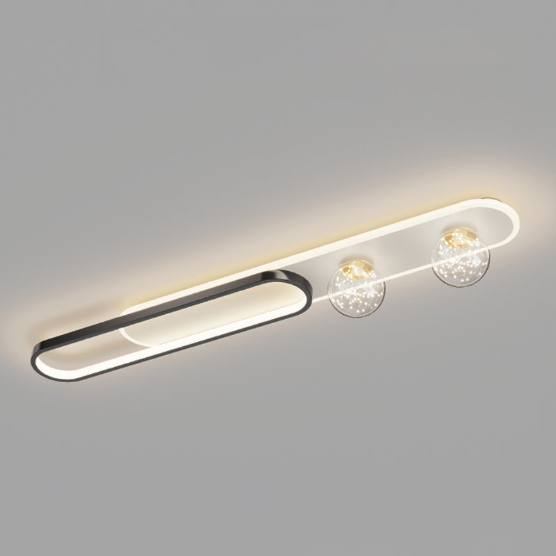 Rectangle Shape Star Sky Ceiling Lamp Modern Simple Style Aluminium Flush Mount for Balcony Aisle