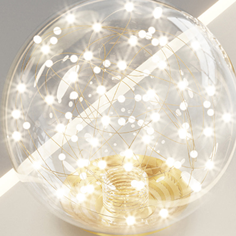 Rectangle Shape Star Sky Ceiling Lamp Modern Simple Style Aluminium Flush Mount for Balcony Aisle