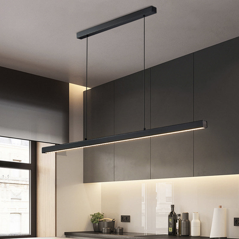 Simple LED Island Light Modern Style Hanging Light for Dining Room