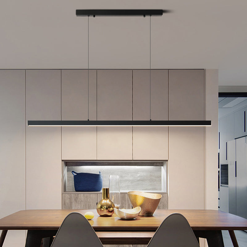 Simple LED Island Light Modern Style Hanging Light for Dining Room