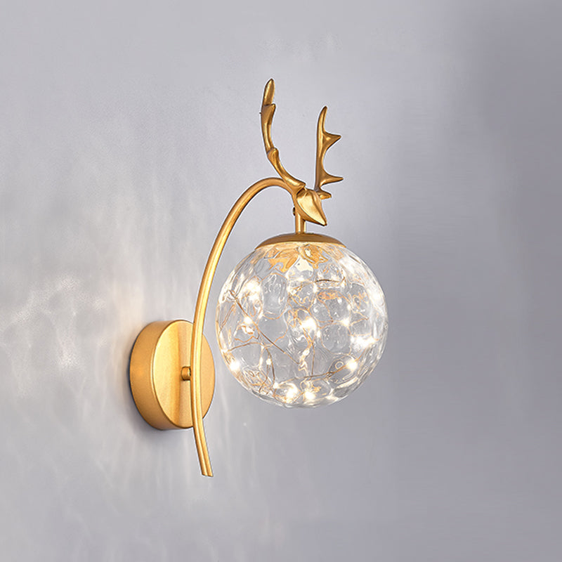 Kugelform Glaswand Licht moderner Stil 1 Leicht Wandhalterung Licht