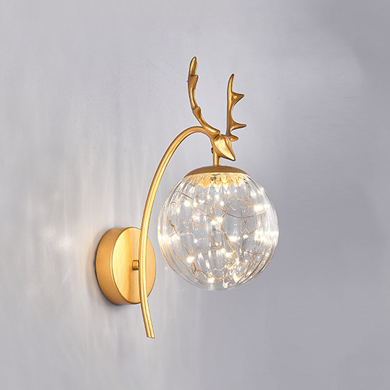 Kugelform Glaswand Licht moderner Stil 1 Leicht Wandhalterung Licht