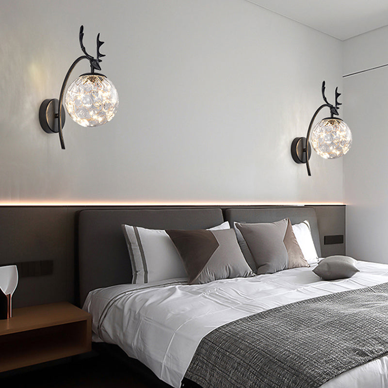 Kugelform Glaswand Licht moderner Stil 1 Leicht Wandhalterung Licht