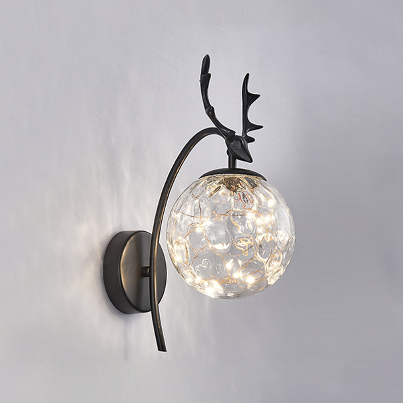 Kugelform Glaswand Licht moderner Stil 1 Leicht Wandhalterung Licht