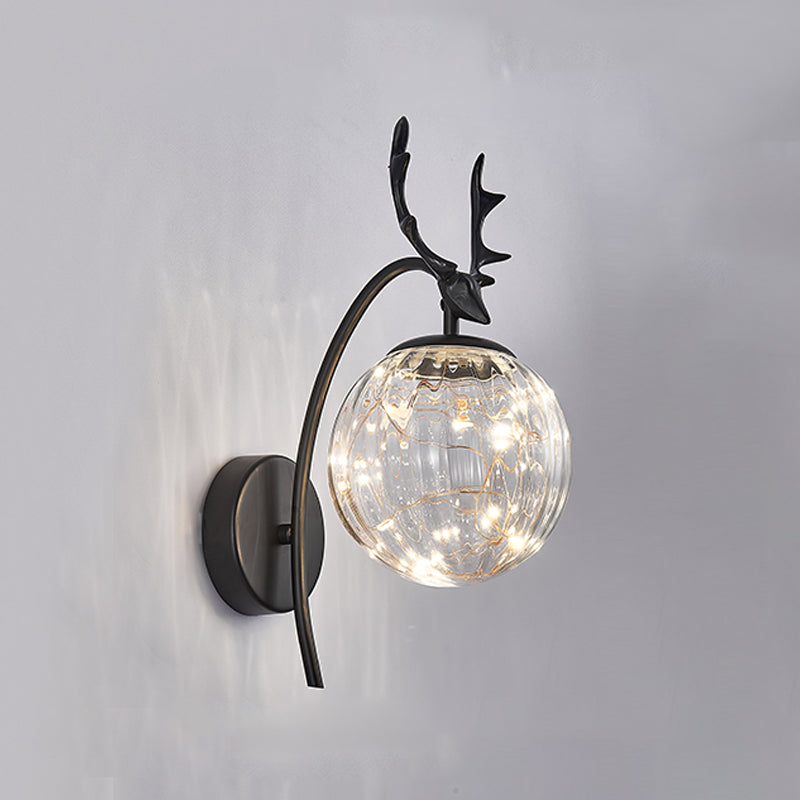 Kugelform Glaswand Licht moderner Stil 1 Leicht Wandhalterung Licht
