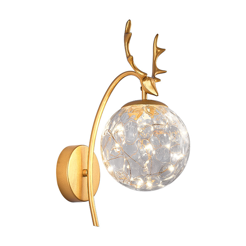 Kugelform Glaswand Licht moderner Stil 1 Leicht Wandhalterung Licht