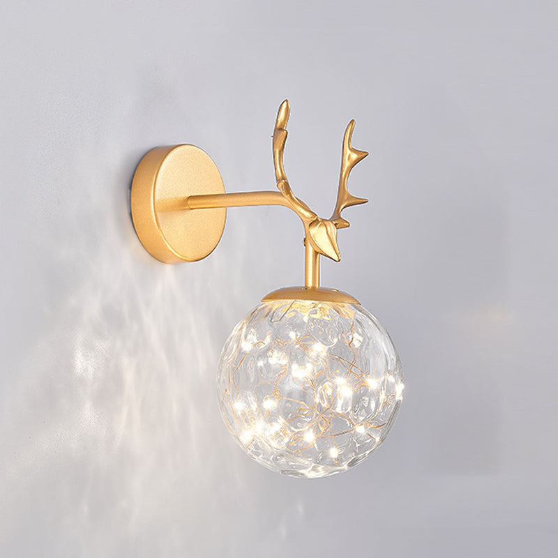 Kugelform Glaswand Licht moderner Stil 1 Leicht Wandhalterung Licht