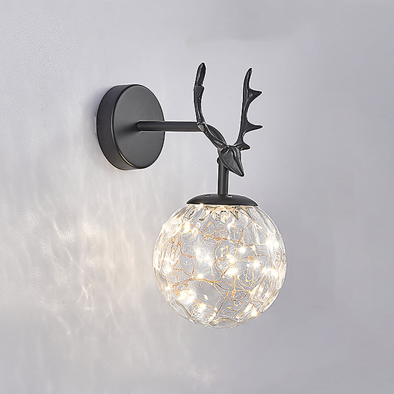 Kugelform Glaswand Licht moderner Stil 1 Leicht Wandhalterung Licht