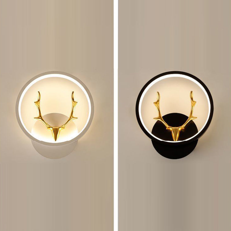 Modern Simple Wall Mount Light LED Wall Sconce Light with Silica Gel Shade for Bedroom