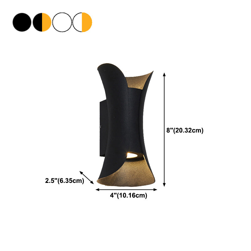 Aluminum Wall Mount Light LED Wall Sconce Light with Metal Shade for Bedroom