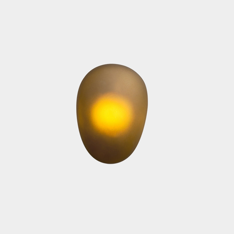 Nordic Glass Pebble Wall Sconce Living Room Background LED Wall Light Fixture