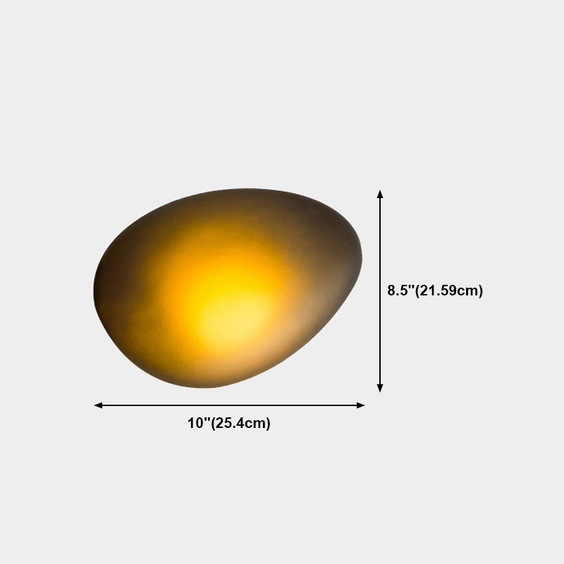 Nordic Glass Pebble Wall Sconce Living Room Background LED Wall Light Fixture