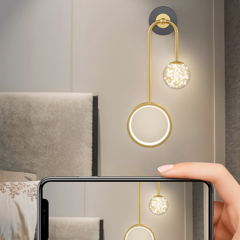 Geometry Shape Wall Lights Modern Style Glass 2-Light Wall Mount Lights