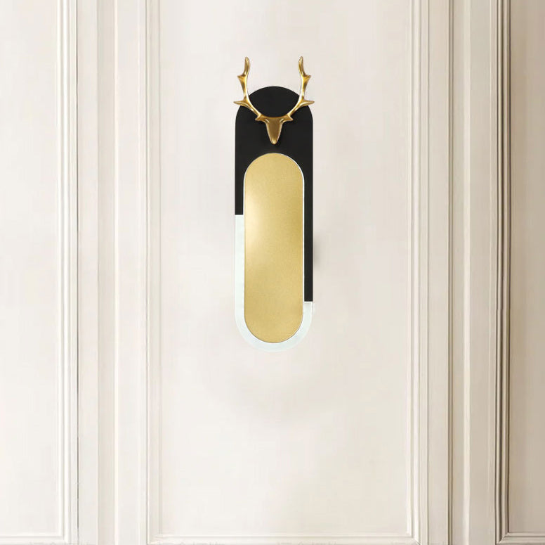 Geometry Shape Wall Light Modern Style Metal 1-Light Wall Mount Light