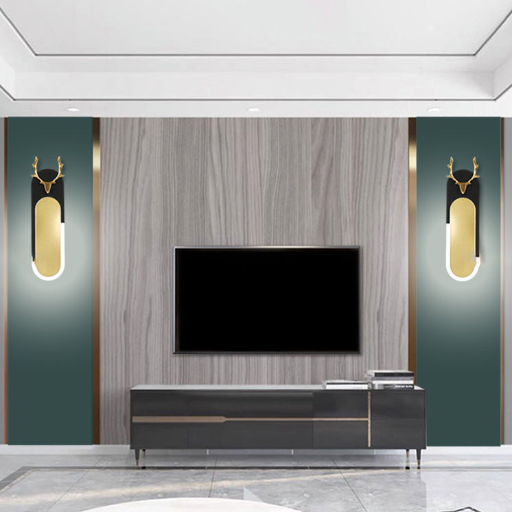 Geometry Shape Wall Light Modern Style Metal 1-Light Wall Mount Light