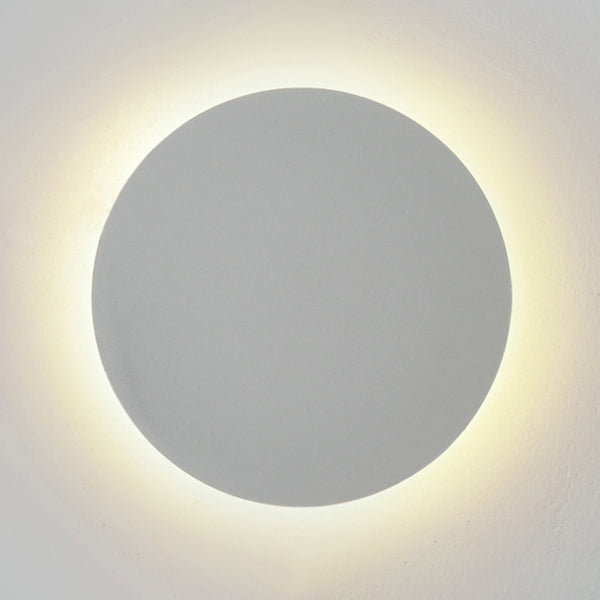 Round Shape Wall Light Modern Style Metal 1-Light Wall Mount Light