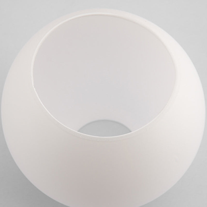 Minimalist Wall Lighting Fixture White Glass Living Room Wall Sconce