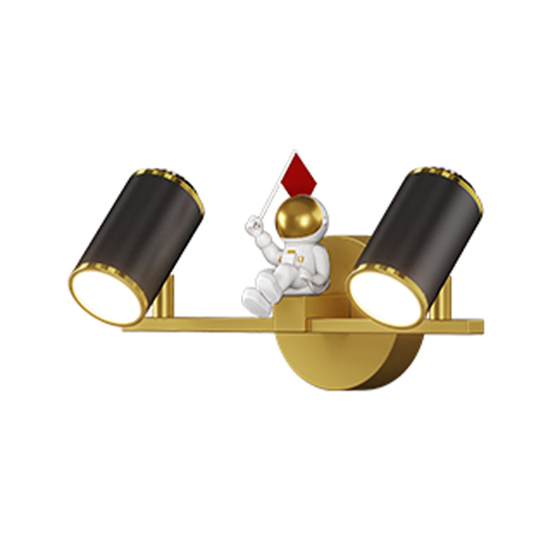 Kids Style Geometry Shape Wall Lights Metal 2-Light Wall Mount Lights