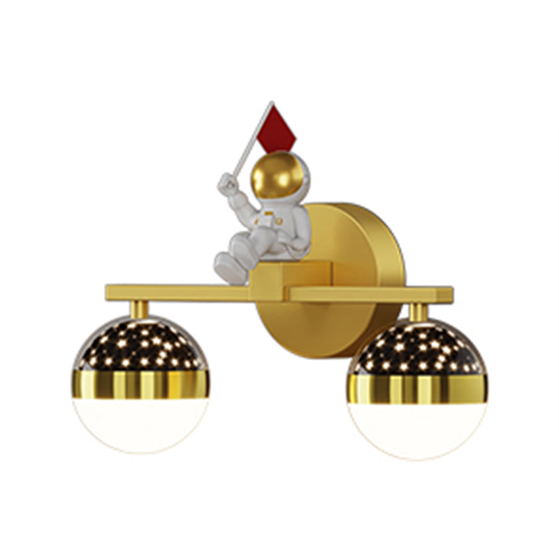 Kids Style Geometry Shape Wall Lights Metal 2-Light Wall Mount Lights