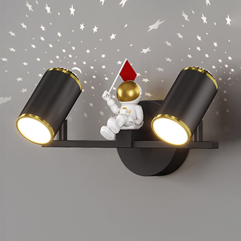 Kids Style Geometry Shape Wall Lights Metal 2-Light Wall Mount Lights