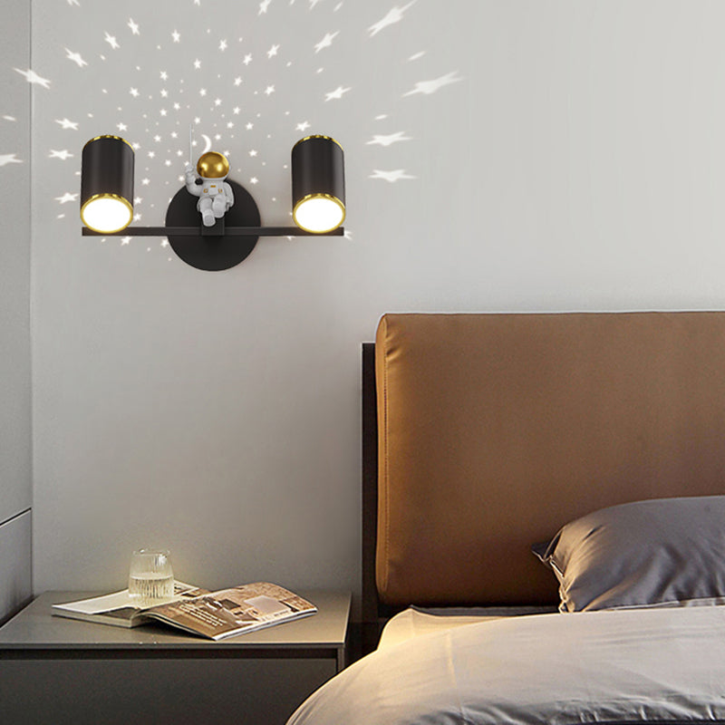 Kids Style Geometry Shape Wall Lights Metal 2-Light Wall Mount Lights