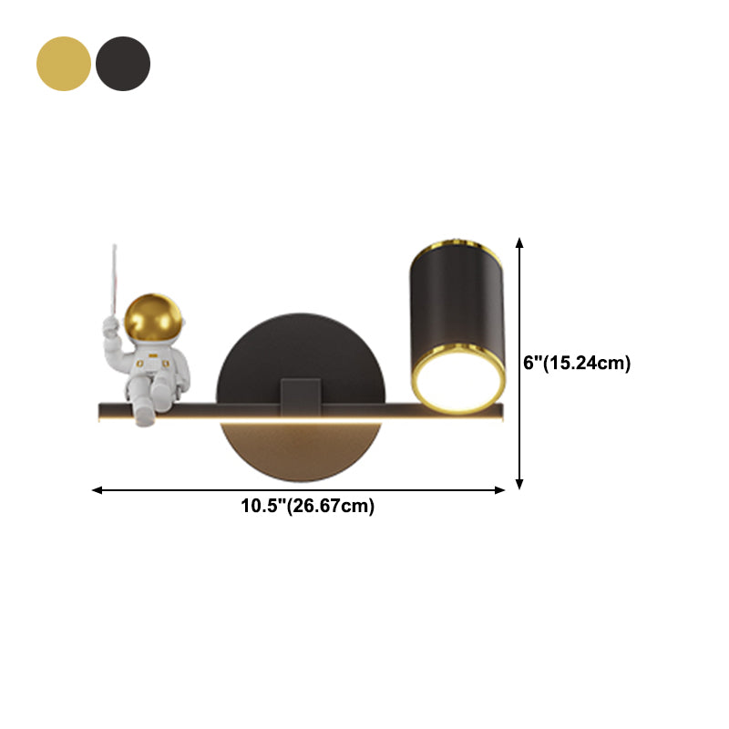 Kids Style Geometry Shape Wall Lights Metal 2-Light Wall Mount Lights