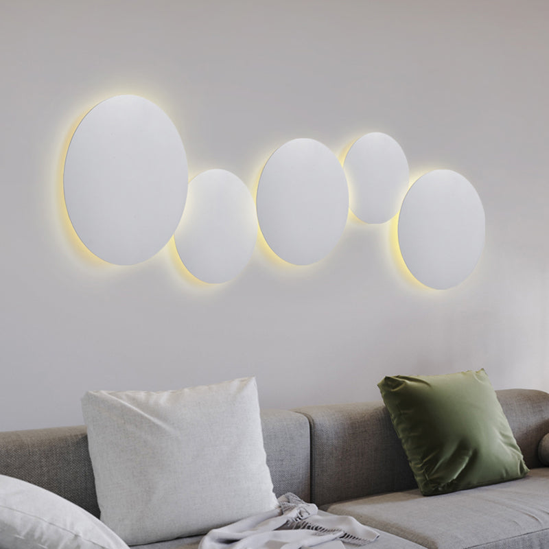 Circle Sconce Light Fixture Modern Style LED Metal Wall Sconce Lighting