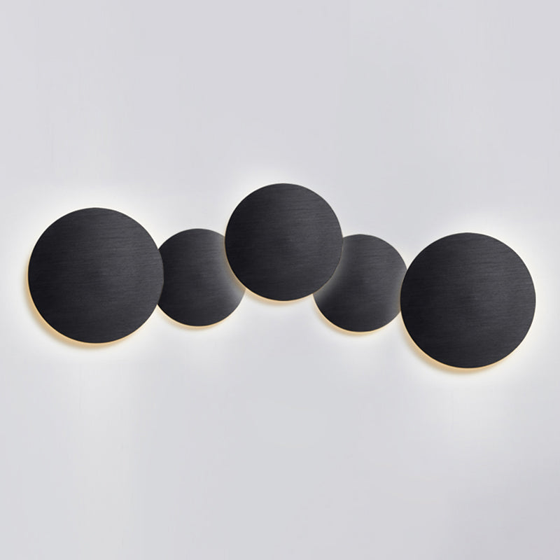 Circle Sconce Light Fixture Modern Style LED Metal Wall Sconce Lighting