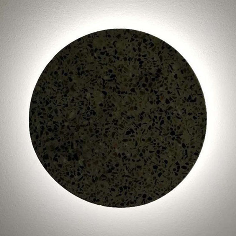 Stone Circle Sconce Light Fixture Nordic Style LED Wall Mount Light Fixture