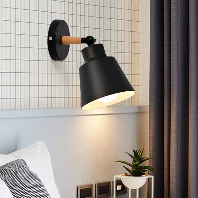 Modern Style Flared Sconce Light Fixtures Metal 1 Light Wall Lighting Ideas