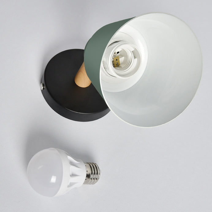 Modern Style Flared Sconce Light Fixtures Metal 1 Light Wall Lighting Ideas