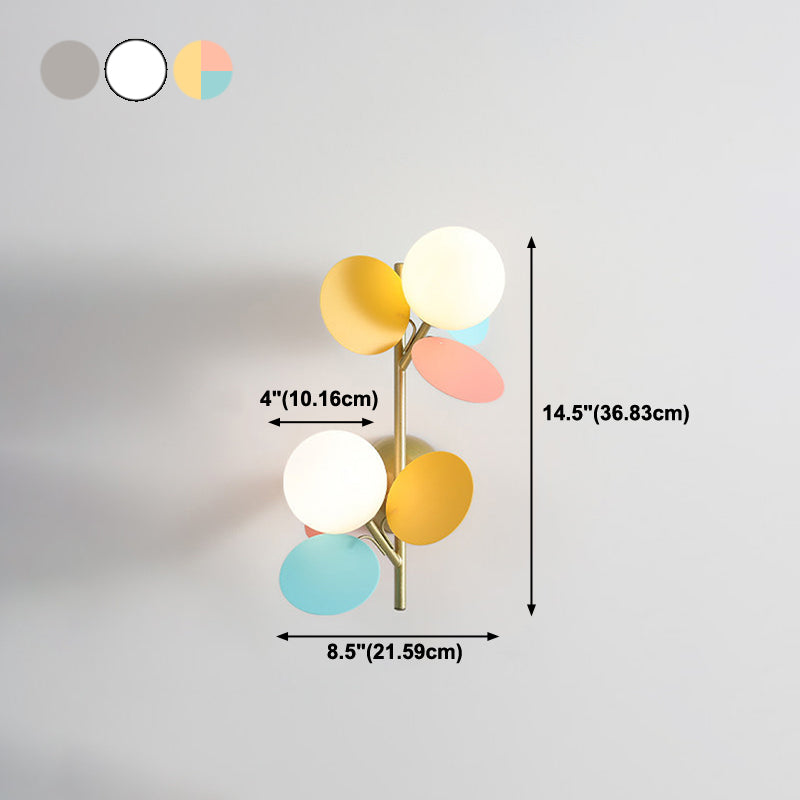 Modern Style Globe Sconce Light Fixtures Metal Multi Lights Wall Lighting Ideas