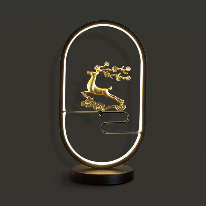 Simple LED Table Lamp Modern 1-Light Desk Light with Silica Gel Shade for Living Room