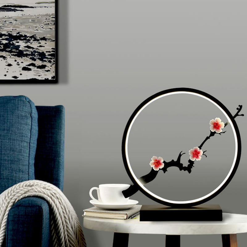 Modern 1-Light Table Lamp Strip Shape LED Desk Light with Silica Gel Shade for Living Room
