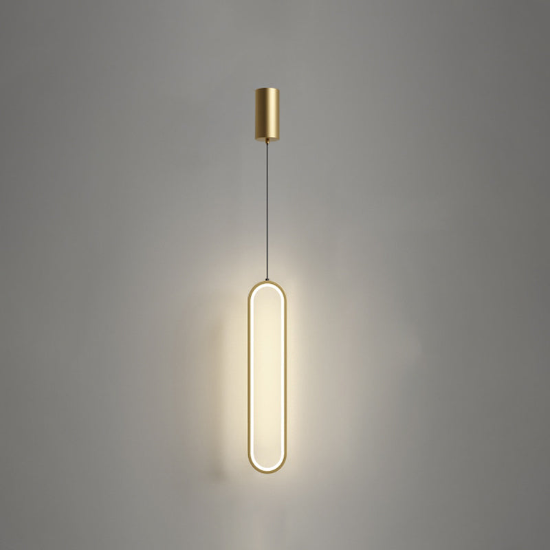 Linear Shape Metal Hanging Lights Modern Style Hanging Light Fixtures