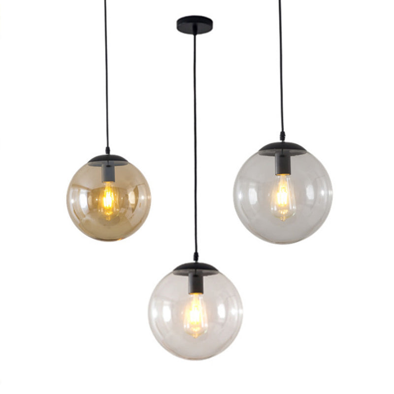 Ball Hanging Lights Industrial Style Glass 1 Light Pendant Light Kit