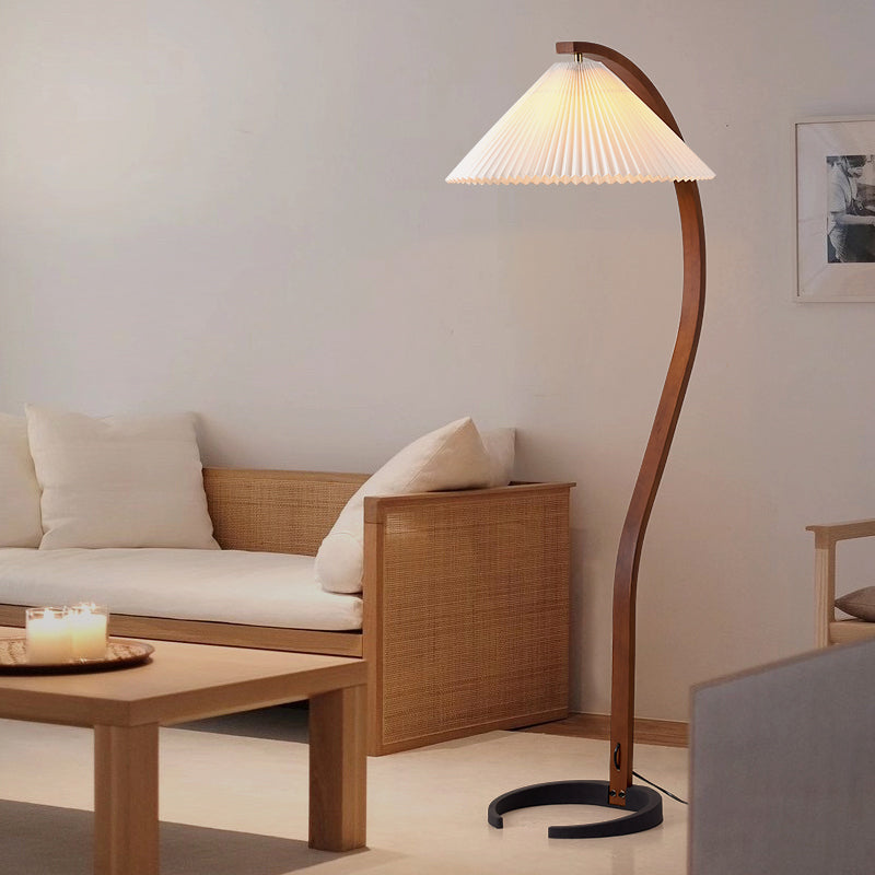 Floor Light Minimalist Style Fabric Floor Lamp for Living Room