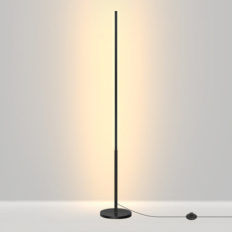 Nordic Style Strip Floor Lamp Metal 55" High LED Floor Light for Bedroom