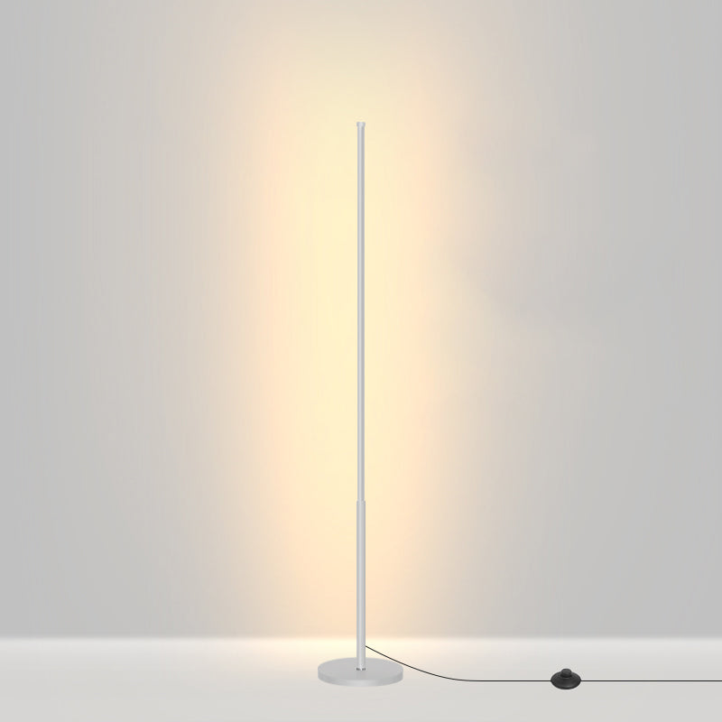 Nordic Style Strip Floor Lamp Metal 55" High LED Floor Light for Bedroom