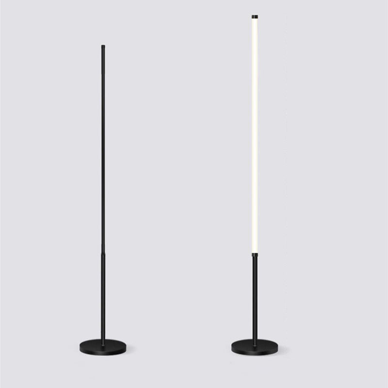 Nordic Style Strip Floor Lamp Metal 55" High LED Floor Light for Bedroom