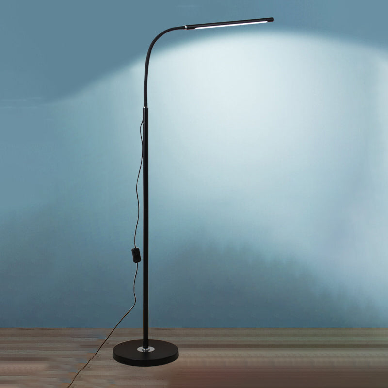 Modern Strip Floor Lamp Metal Single Light LED Floor Light for Living Room