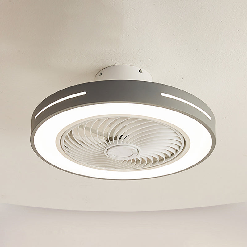 1-Light Ceiling Fan Light LED Ceiling Mount Lamp with Acrylic Shade for Bedroom