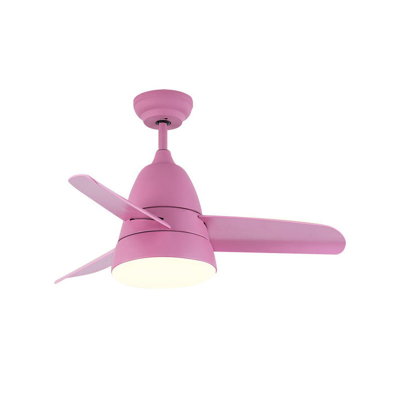 Modern Style Ceiling Fan Lamp Metal 1 Light Ceiling Fan Light for Bedroom
