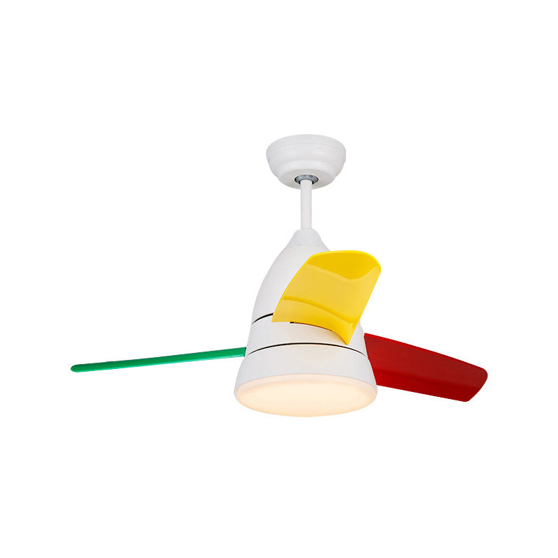 Modern Style Ceiling Fan Lamp Metal 1 Light Ceiling Fan Light for Bedroom