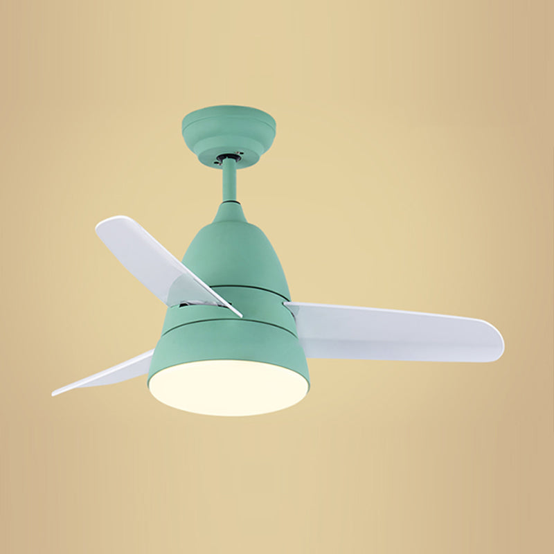 Modern Style Ceiling Fan Lamp Metal 1 Light Ceiling Fan Light for Bedroom