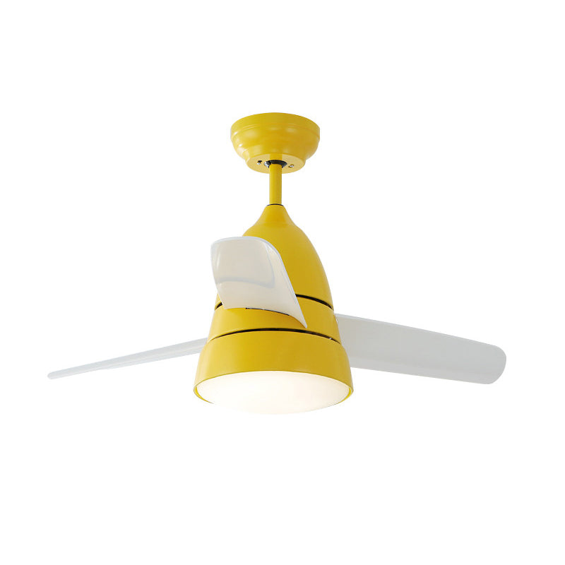 Modern Style Ceiling Fan Lamp Metal 1 Light Ceiling Fan Light for Bedroom