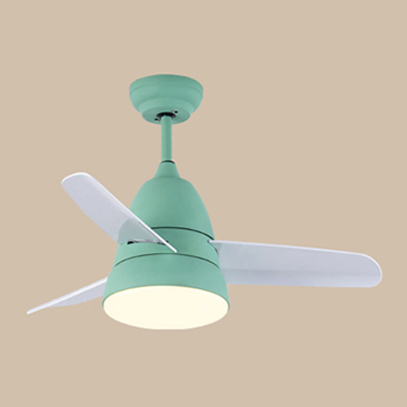 Modern Style Ceiling Fan Lamp Metal 1 Light Ceiling Fan Light for Bedroom